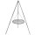 Schwenkgrill Grillrost 50 cm Edelstahl rund mit 2,10 m Dreibein verzinkt